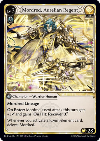 Mordred, Aurelian Regent (5) [Mordred Re: Collection, Aurelian Regent]