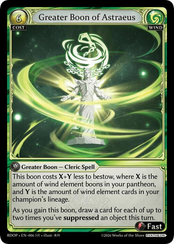 Greater Boon of Astraeus (6) [Radiant Origins: Pantheon]