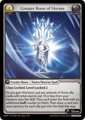 Greater Boon of Horses (9) [Radiant Origins: Pantheon]