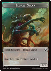 Eldrazi Spawn // Worm Double-Sided Token [Secrets of Strixhaven Commander Tokens]