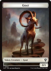 Goat // Fungus Beast Double-Sided Token [Secrets of Strixhaven Commander Tokens]
