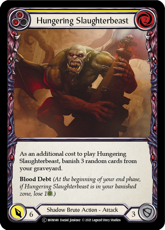 Hungering Slaughterbeast (Yellow) [U-MON148] Unlimited Edition Normal