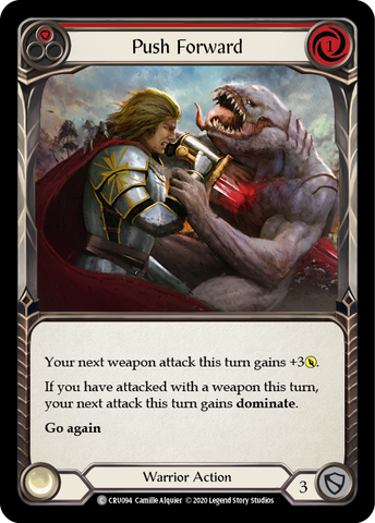 Push Forward (Red) [CRU094] 1st Edition Rainbow Foil