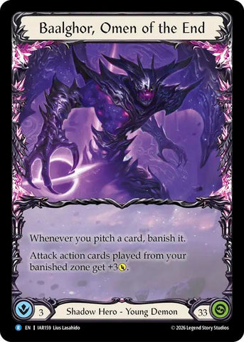 Baalghor, Omen of the End [IAR159] (Usurp the Shadow Throne Pre-Release Cards)  Rainbow Foil