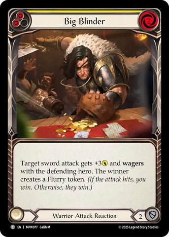 Big Blinder (Yellow) [MPW077] (Mastery Pack Warrior)  Rainbow Foil