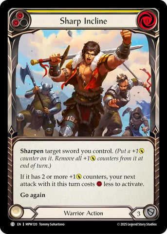 Sharp Incline (Yellow) [MPW120] (Mastery Pack Warrior)  Rainbow Foil