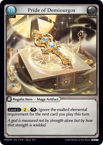 Pride of Demiourgos (14) [.asphodel/paradise Draft Pack]