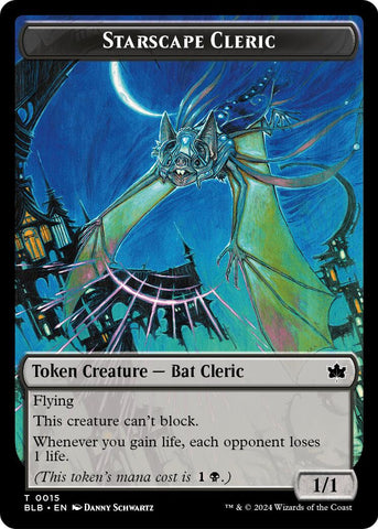 Starscape Cleric // Clue Double-Sided Token [Secrets of Strixhaven Tokens]