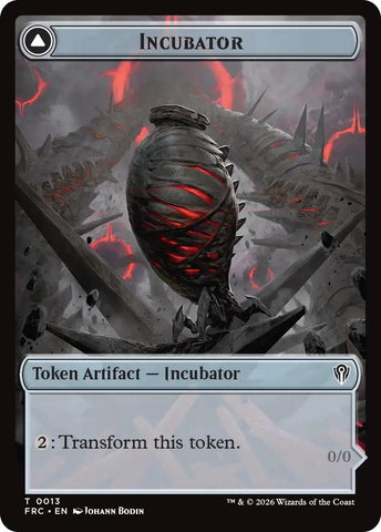 Phyrexian // Incubator Double-Sided Token [Reality Fracture Commander Tokens]