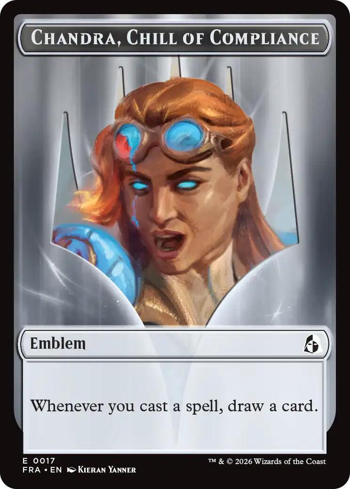 Chandra, Chill of Compliance // Chandra, Torch of Defiance Double-Sided Token