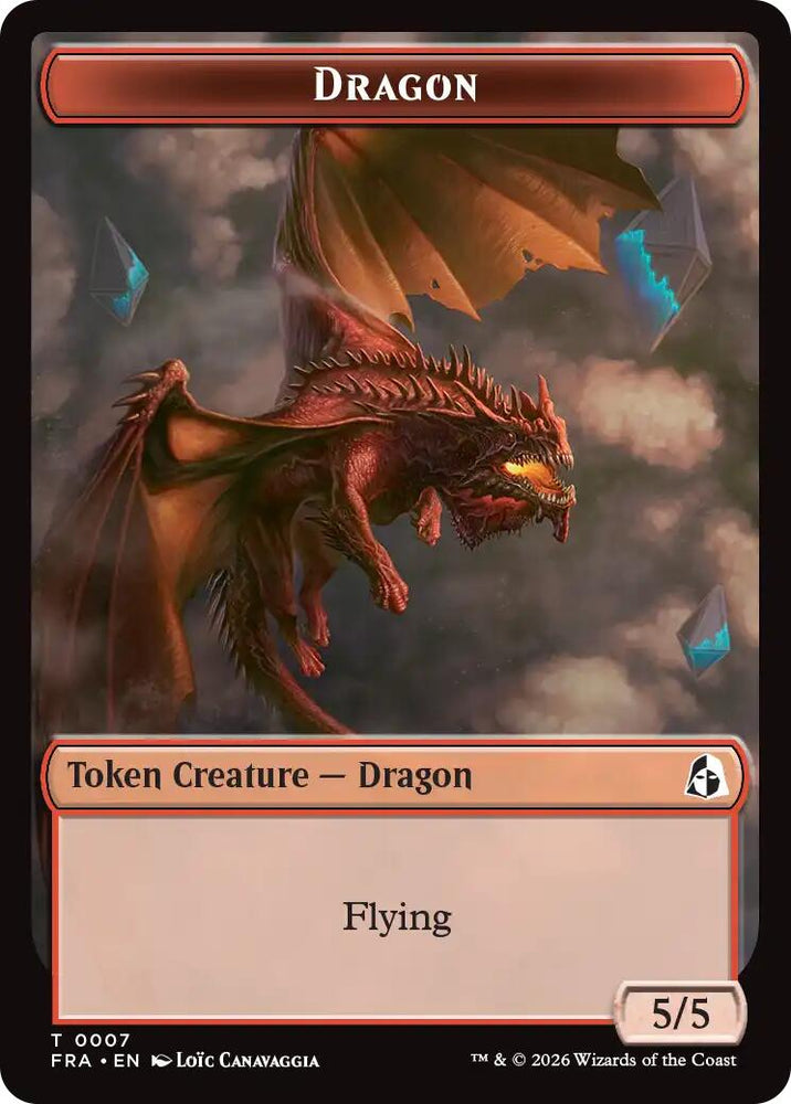Dragon // Forest Tentacle Double-Sided Token [Reality Fracture Tokens]