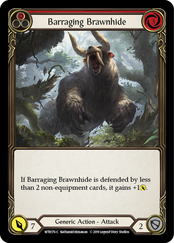Barraging Brawnhide (Red) [WTR176-C] Alpha Print Normal
