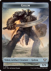 Gnome // Golem (0014) Double-Sided Token [Edge of Eternities Tokens]