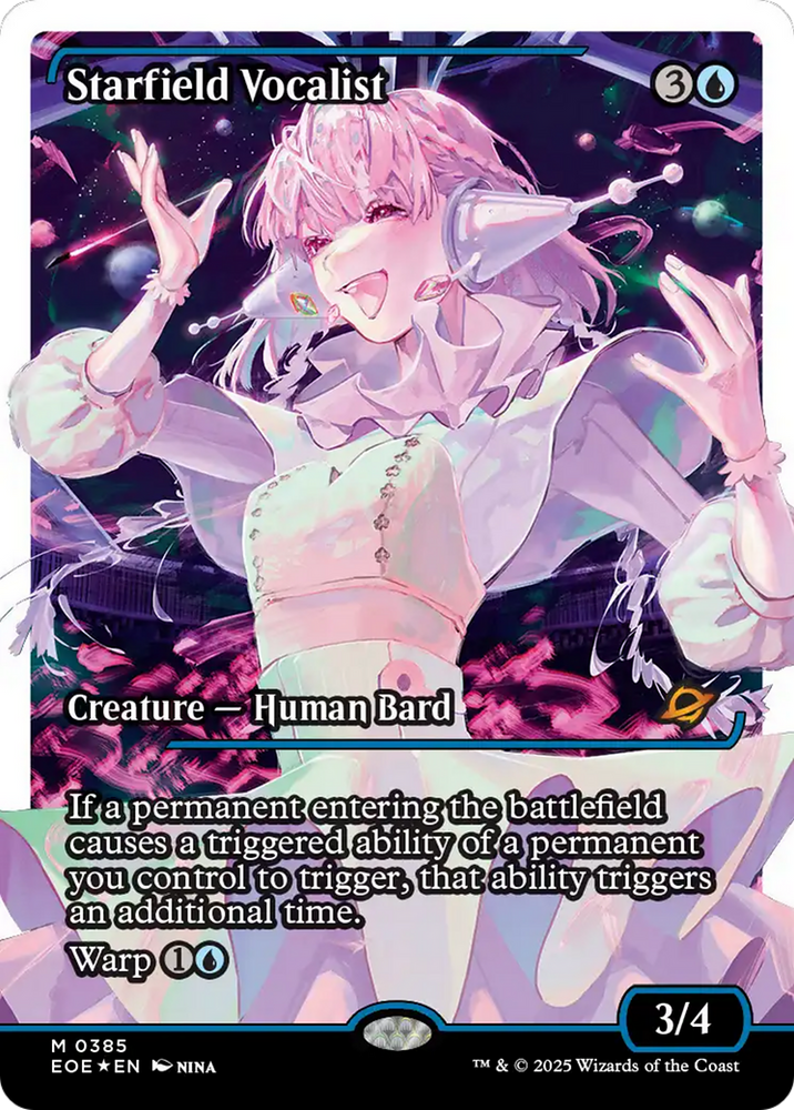 Starfield Vocalist (Showcase) (Fracture Foil) [Edge of Eternities]