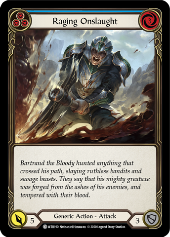 Raging Onslaught (Blue) [WTR190] Unlimited Edition Normal