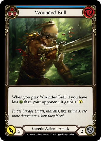 Wounded Bull (Blue) [WTR202-C] Alpha Print Normal