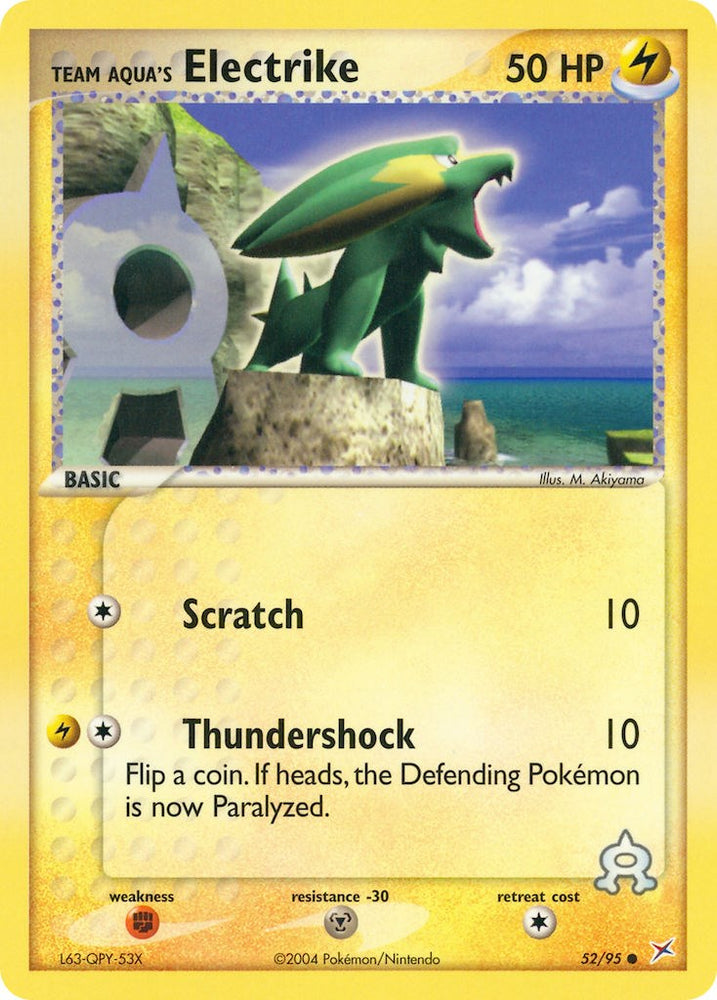 Team Aqua's Electrike - 52/95