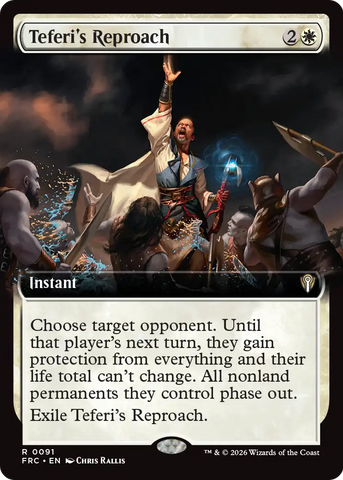 Teferi's Reproach (Extended Art) [Reality Fracture Commander]