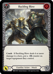 Buckling Blow (Red) [WTR057] Unlimited Edition Rainbow Foil