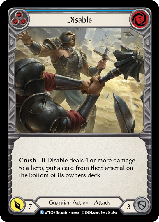 Disable (Blue) [WTR050] Unlimited Edition Rainbow Foil