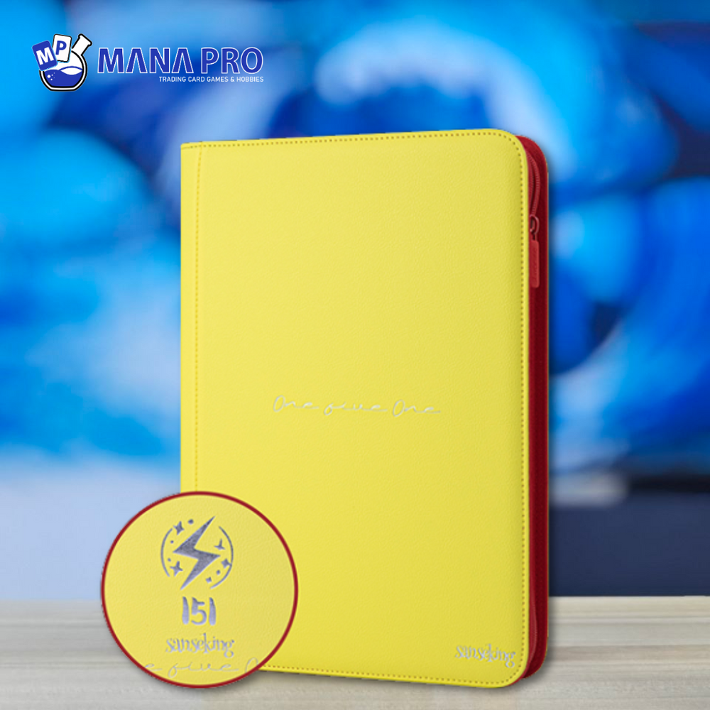 151 Rainbow 9 Pockets Card Binder (FulgentStripe - Yellow)