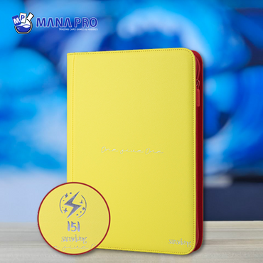 151 Rainbow 9 Pockets Card Binder (FulgentStripe - Yellow)