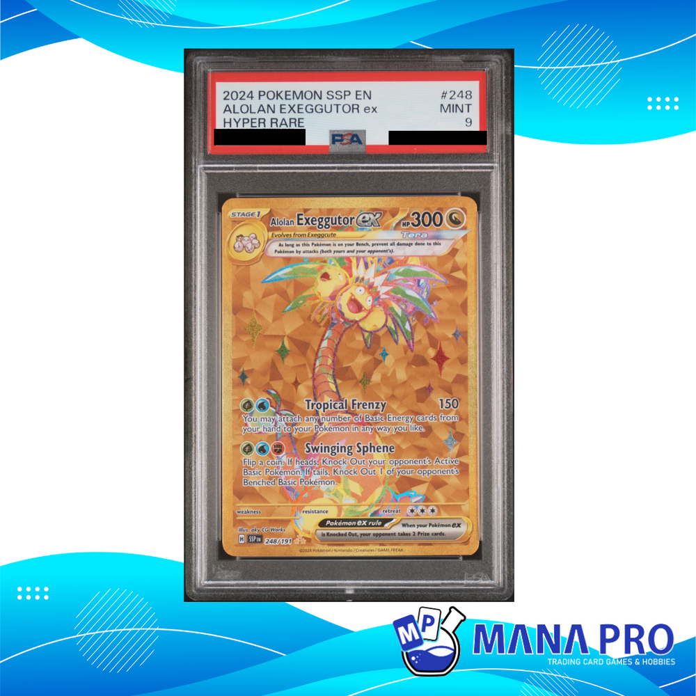 ALOLAN EXEGGUTOR EX SSP 248/191 PSA 9 ENG