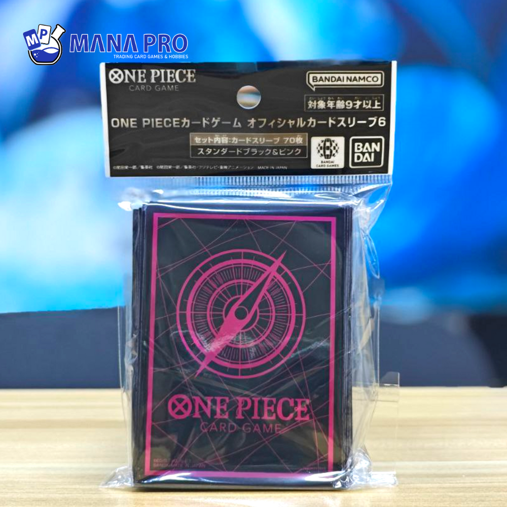 ONE PIECE CARD GAME BLACK/PINK OFFICIAL SLEEVES