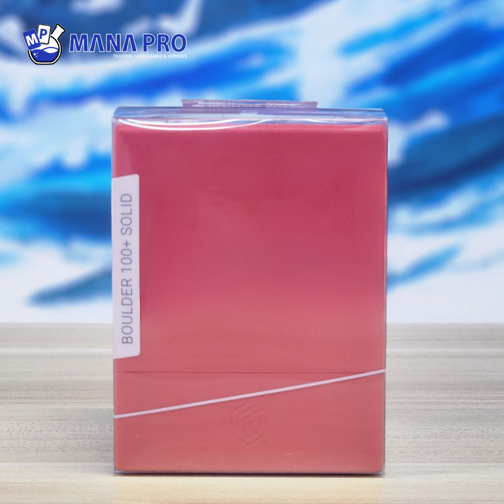 ULTIMATE GUARD BOULDER SOLID RED 100+ DECK CASE