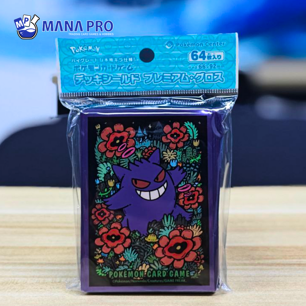 CARD SLEEVES - FLORAL GENGAR POKEMON 64 SLEEVES
