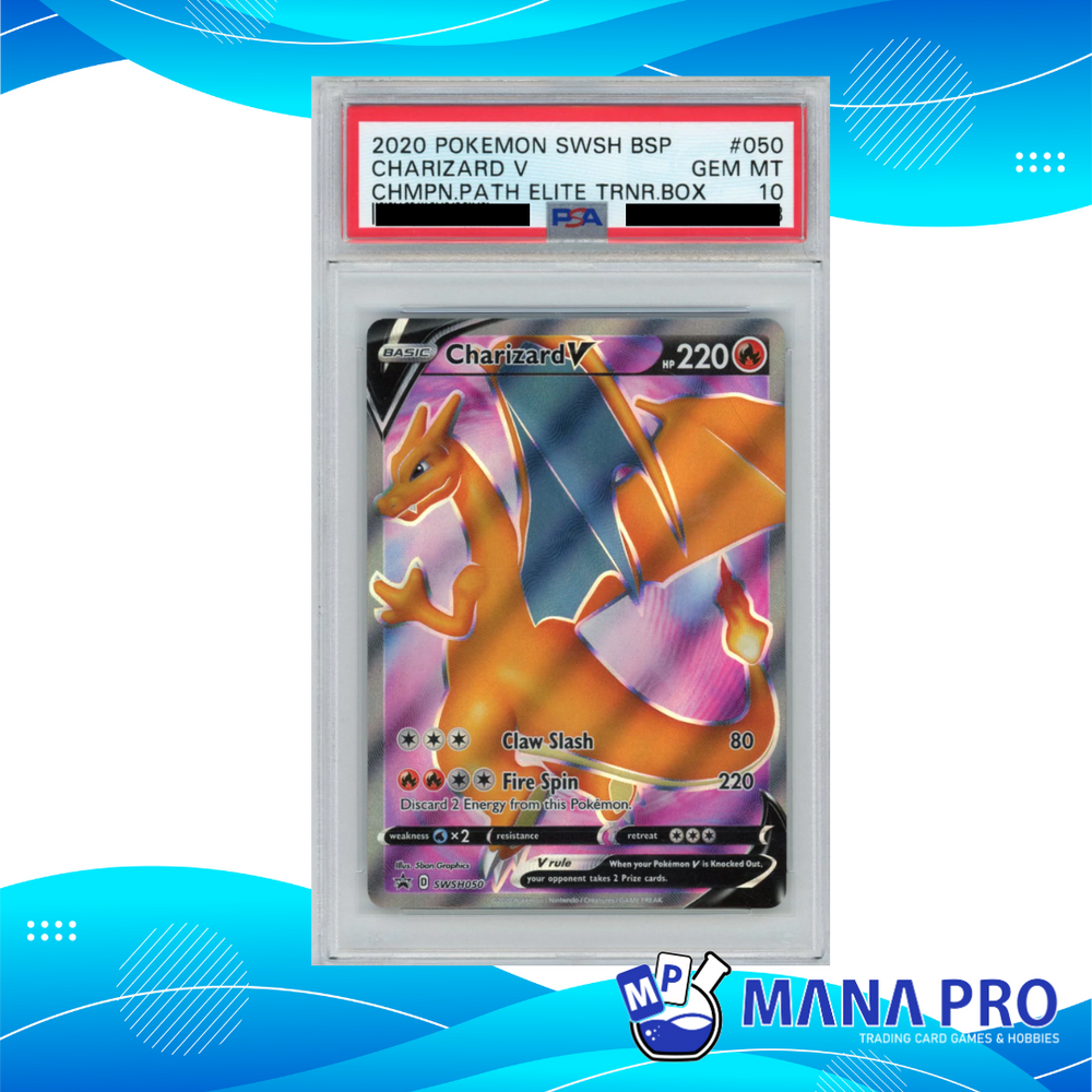 CHARIZARD V SWSH050 PSA 10 ENG