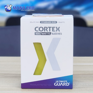 ULTIMATE GUARD CORTEX MATTE YELLOW STANDARD SIZE SLEEVE