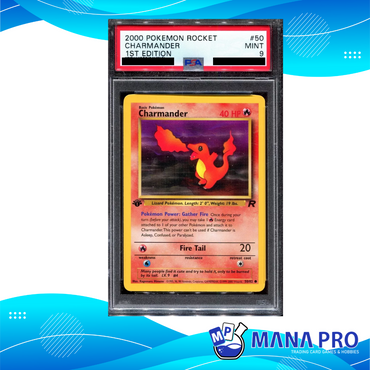CHARMANDER 1ST EDITION 50/82 PSA 9 ROCKET