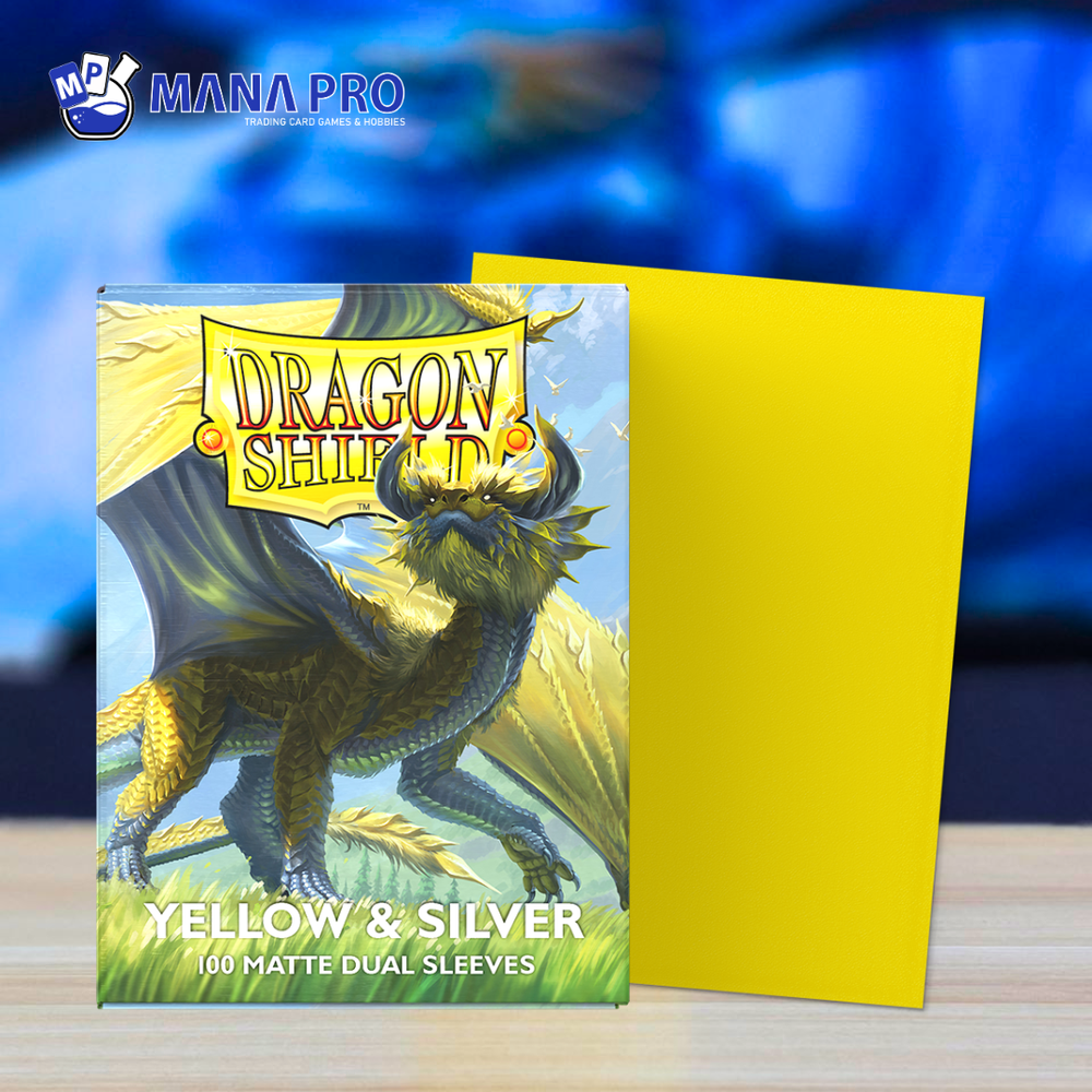 DRAGON SHIELD YELLOW & SILVER DUAL MATTE SLEEVE