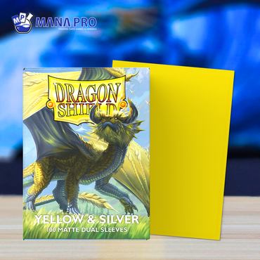 DRAGON SHIELD YELLOW & SILVER DUAL MATTE SLEEVE