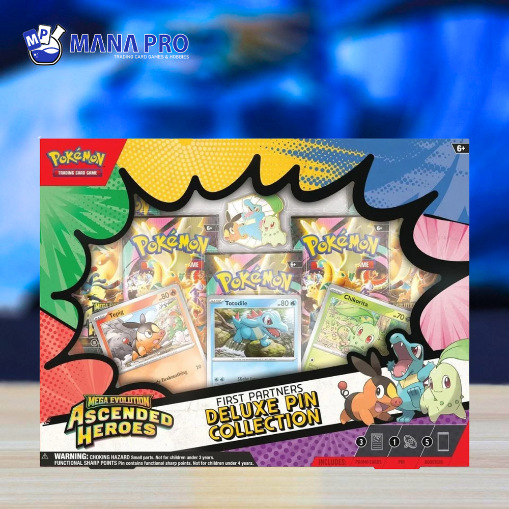Mega Evolution: Ascended Heroes - First Partners Deluxe Pin Collection