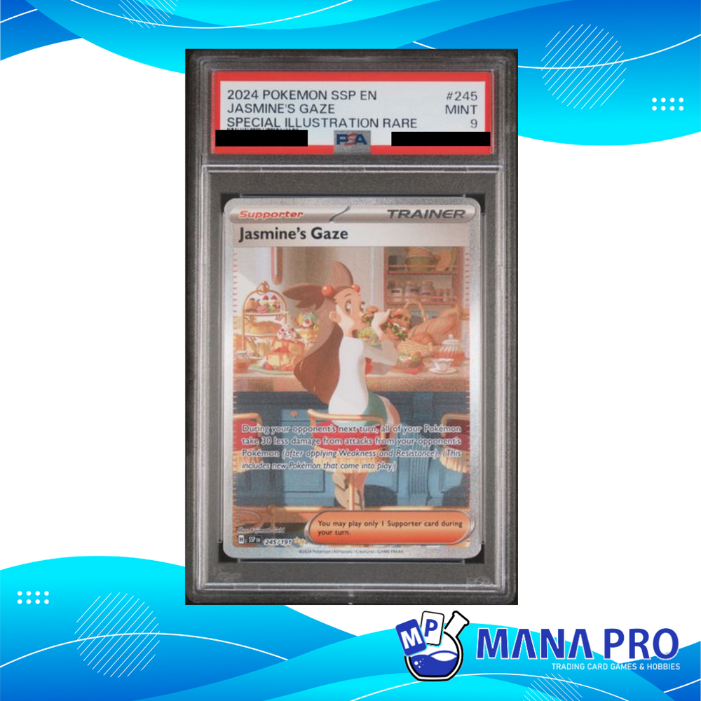 (PSA 9) 2024 POKEMON SSP EN-SURGING SPARKS 245/191 JASMINE'S GAZE SPECIAL ILLUSTRATION RARE