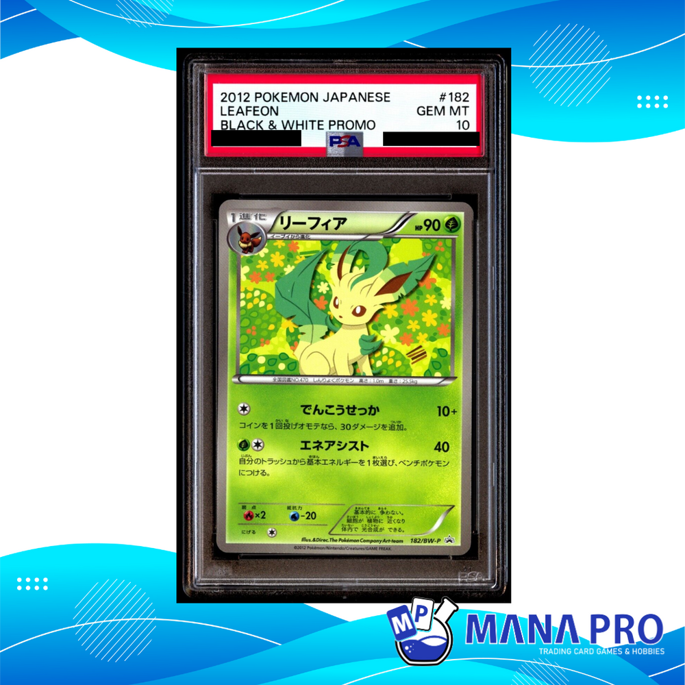 LEAFEON PROMO 182/BW-P PSA 10 JPN