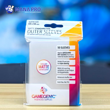 GAMEGENIC OUTER SLEEVES MATTE STANDARD SIZE