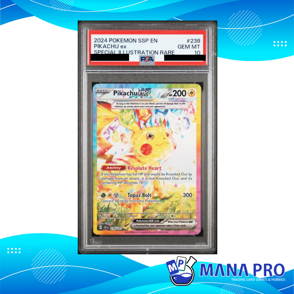 PIKACHU EX SSP 238/191 PSA 10 ENG