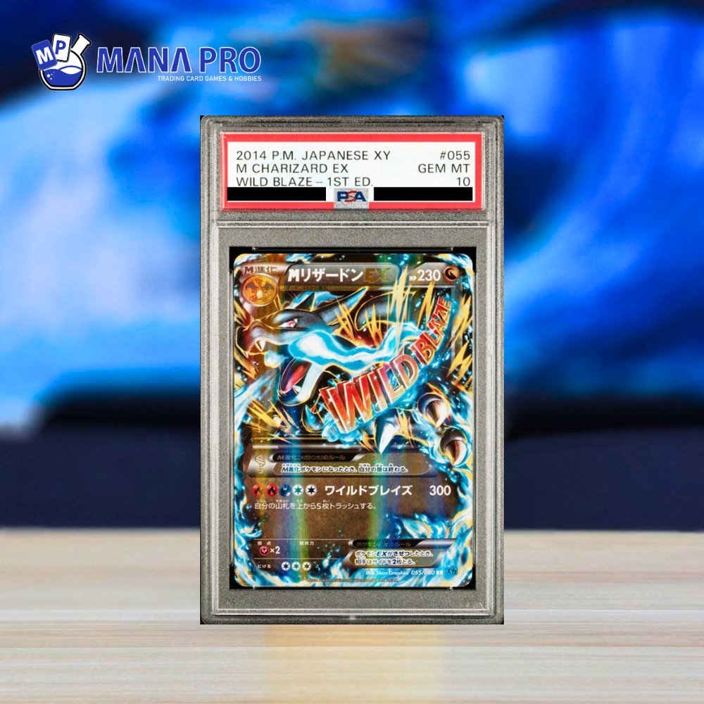(PSA 10) 2014 POKEMON JAPANESE XY WILD BLAZE #055 M CHARIZARD EX WILD BLAZE-1ST ED.