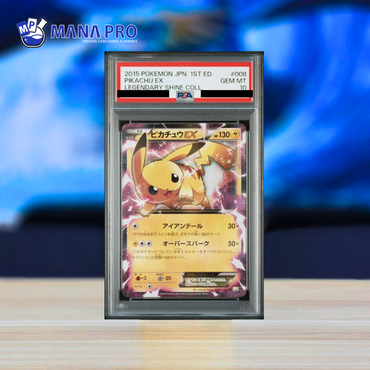 (PSA 10) 2015 POKEMON JAPANESE LEGENDARY SHINE COLLECTION #008 PIKACHU EX LEGENDARY SHINE COLL.