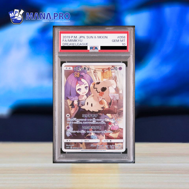 (PSA 10) 2019 POKEMON JAPANESE SUN & MOON DREAM LEAGUE #058 FA MIMIKYU DREAM LEAGUE