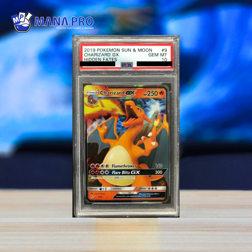 (PSA 10) 2019 POKEMON SUN & MOON HIDDEN FATES #9 CHARIZARD GX HIDDEN FATES