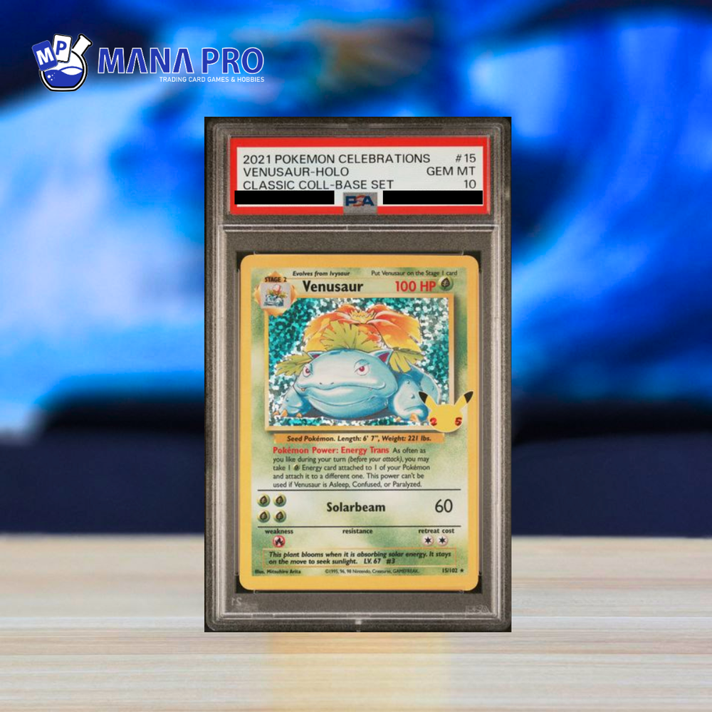 (PSA 10) 2021 POKEMON CELEBRATIONS CLASSIC COLLECTION #15 VENUSAUR-HOLO CLASSIC COLL-BASE SET