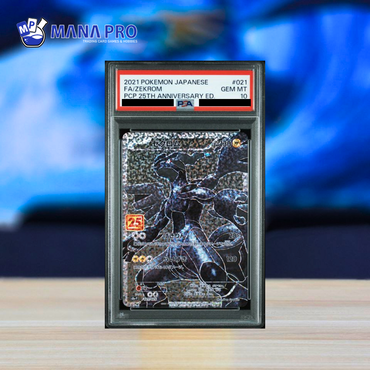 (PSA 10) 2021 POKEMON JAPANESE PROMO CARD PACK 25TH ANNIVERSARY EDITION #021 FA ZEKROM PCP 25TH ANNIVERSARY ED.
