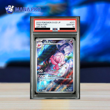 (PSA 10) 2023 POKEMON JAPANESE SV2D-CLAY BURST #077 TINKATUFF ART RARE