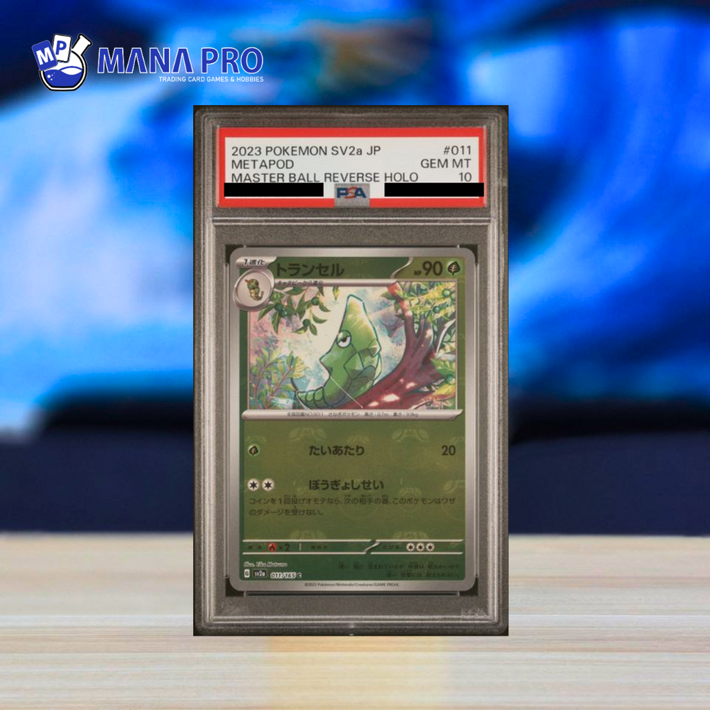 (PSA 10) 2023 POKEMON JAPANESE SV2a-POKEMON 151 #011 METAPOD MASTER BALL REVERSE HOLO