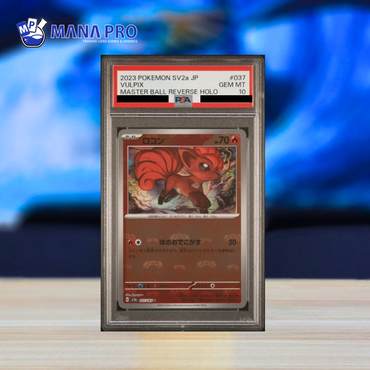 (PSA 10) 2023 POKEMON JAPANESE SV2a-POKEMON 151 #037 VULPIX MASTER BALL REVERSE HOLO