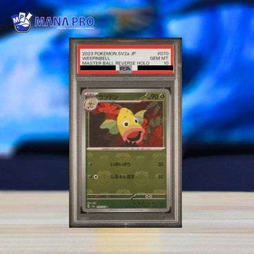 (PSA 10) 2023 POKEMON JAPANESE SV2a-POKEMON 151 #070 WEEPINBELL MASTER BALL REVERSE HOLO